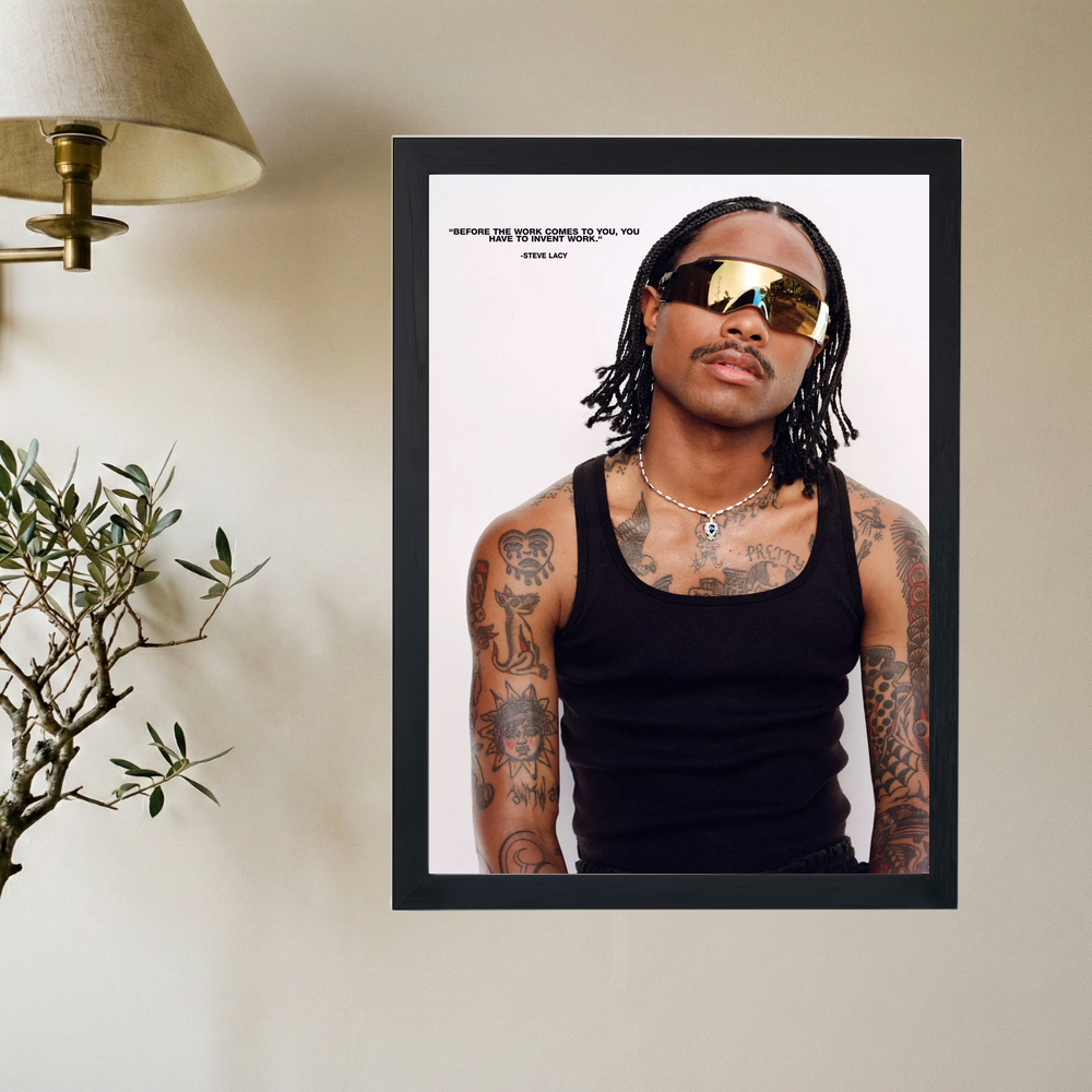 Steve Lacy 'Invent Work' Poster - Mockup 2