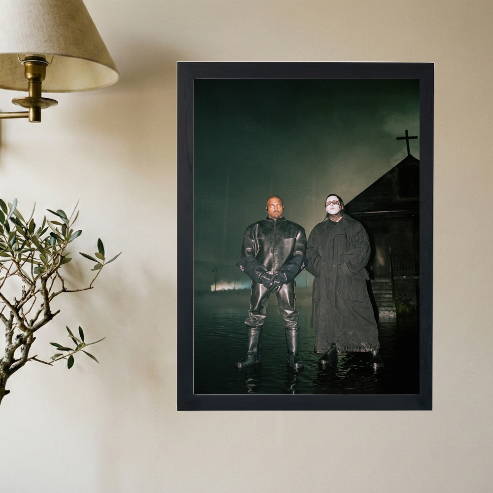 Kanye West x Marilyn Manson Poster - Mockup 2