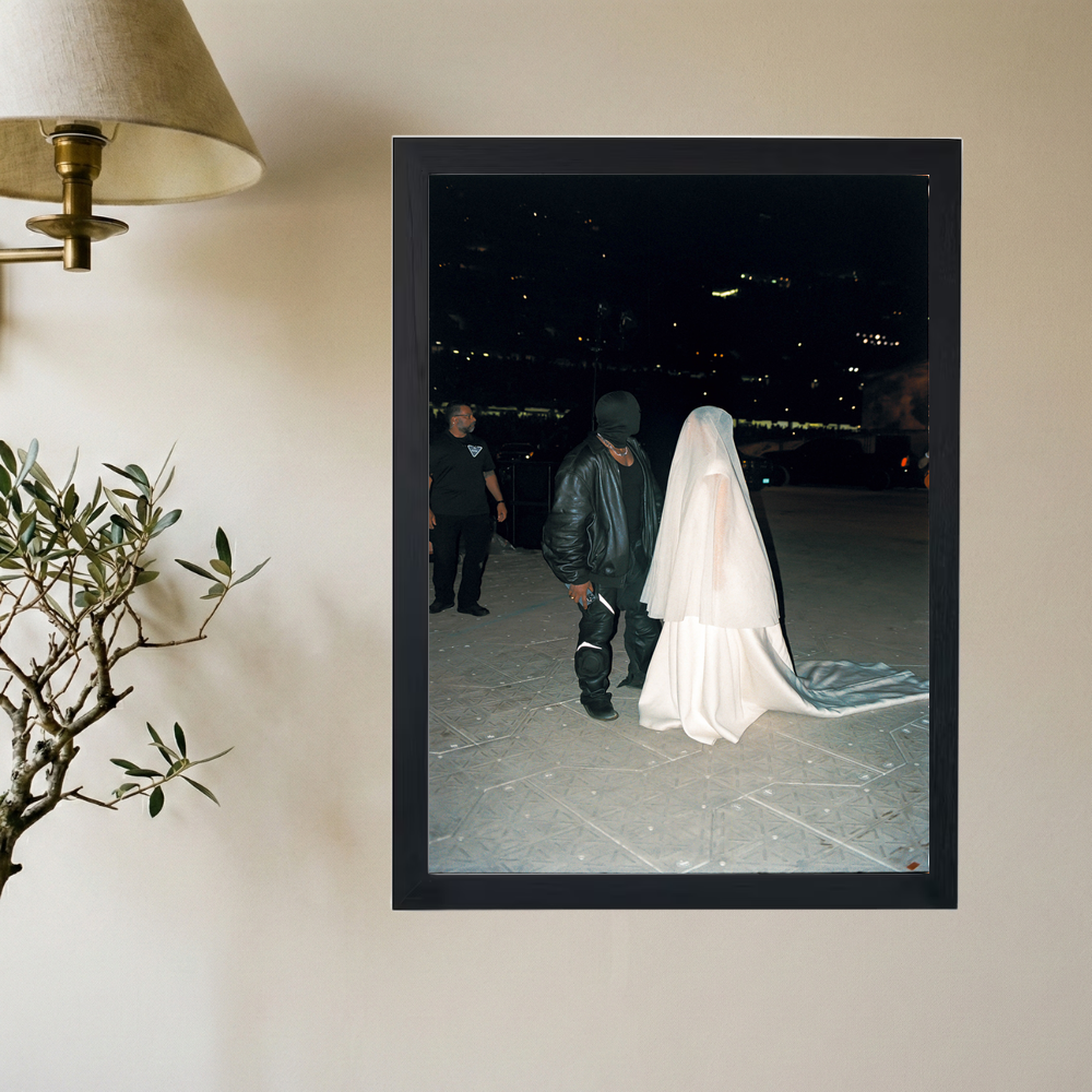 Kanye West x Kim Kardashian 'Run Right Back To Me' Poster - Mockup 2