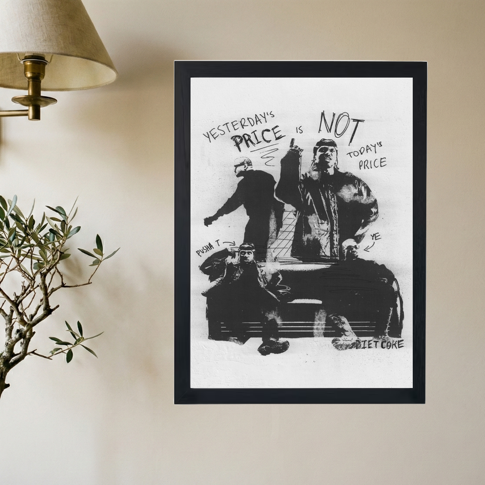 Pusha T 'Diet Coke' Poster - Mockup 2