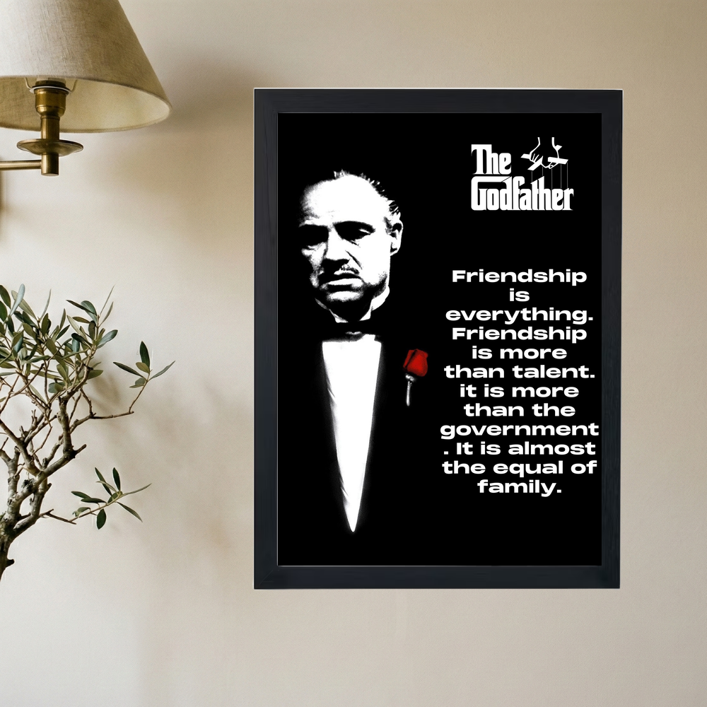 The Godfather 'Friendship' Poster - Mockup 2