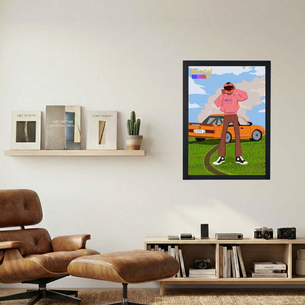 Frank Ocean 'Cartoon Blond' Poster - Mockup 1