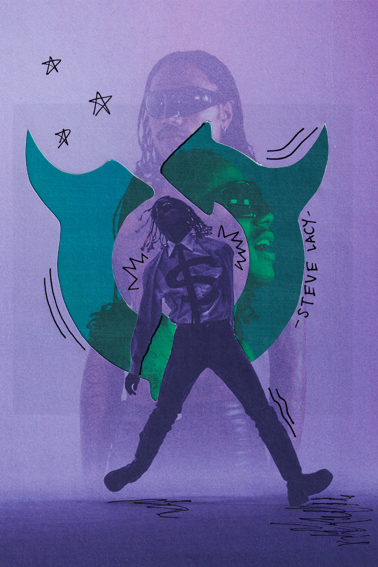 Steve Lacy 'Gemini' Collage Poster