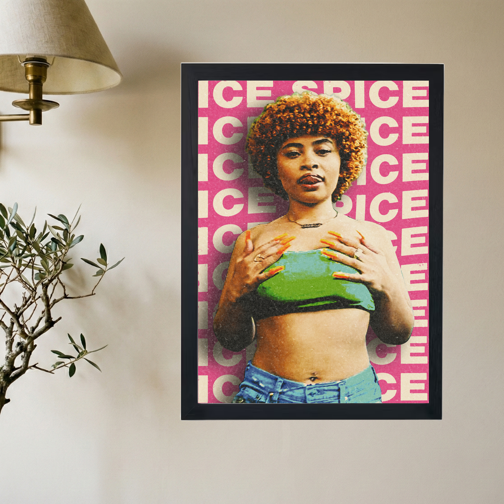 Ice Spice 'Feelin' U' Poster - Mockup 2
