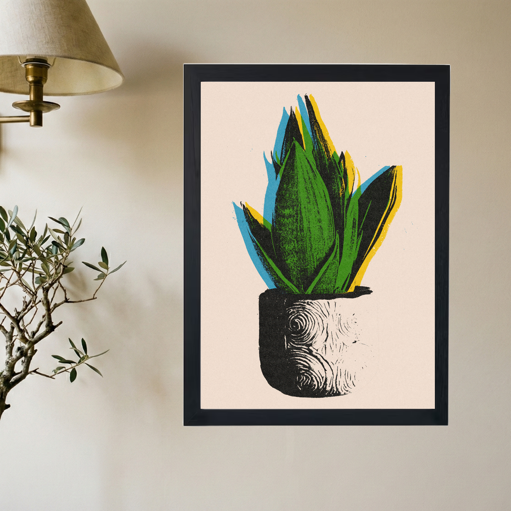 Green Plant' Poster - Mockup 2