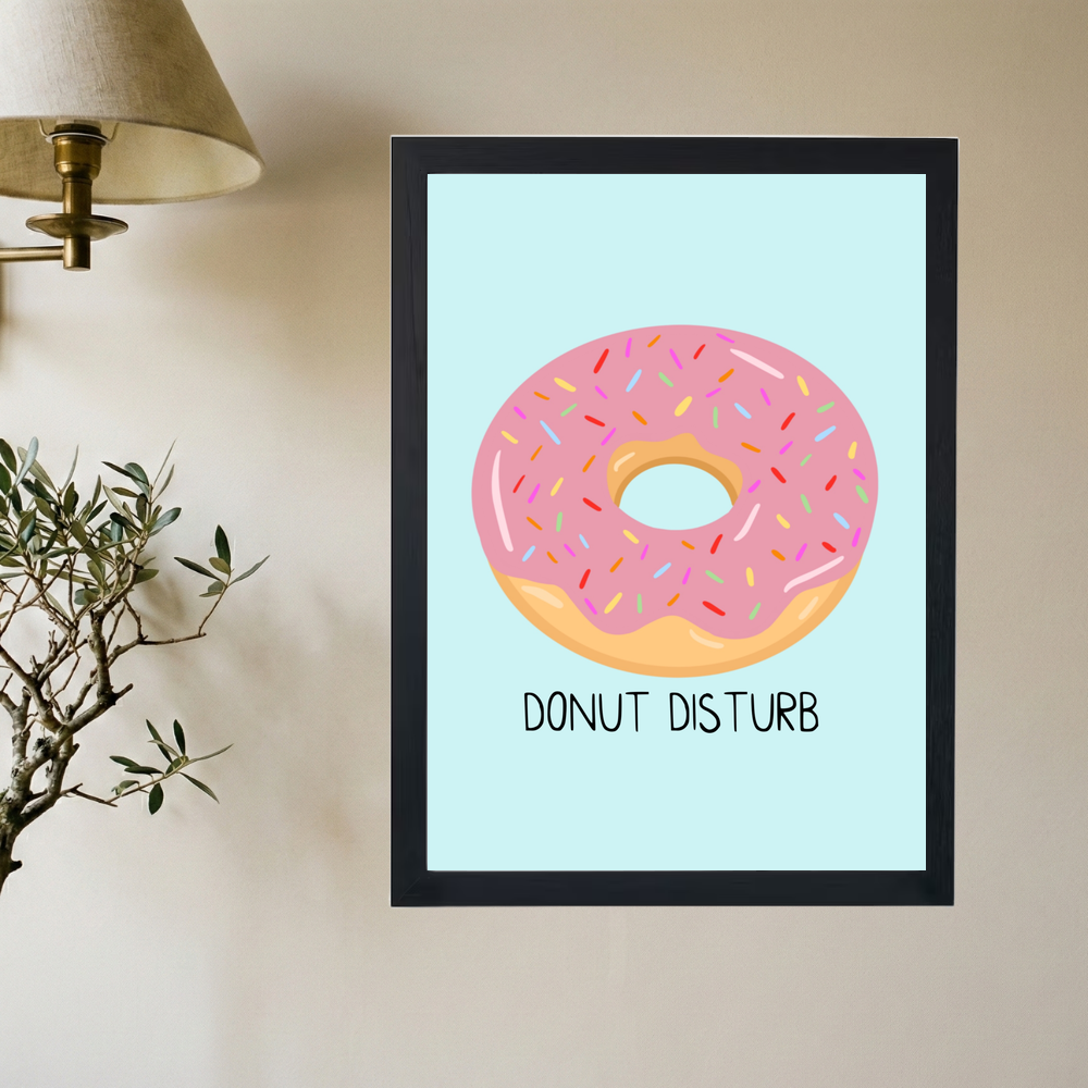 Donut Disturb' Poster - Mockup 2