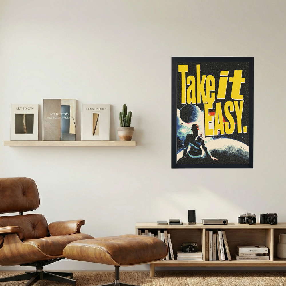 Take It Easy' Poster - Mockup 1