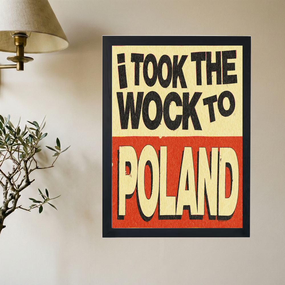 Lil Yachty 'I Took The Wock To Poland' Poster - Mockup 2