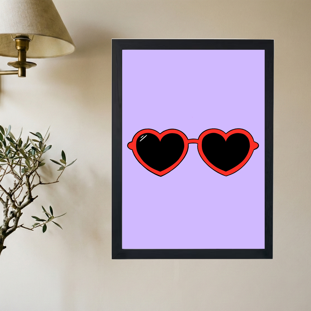 Heart Shades Poster - Mockup 2
