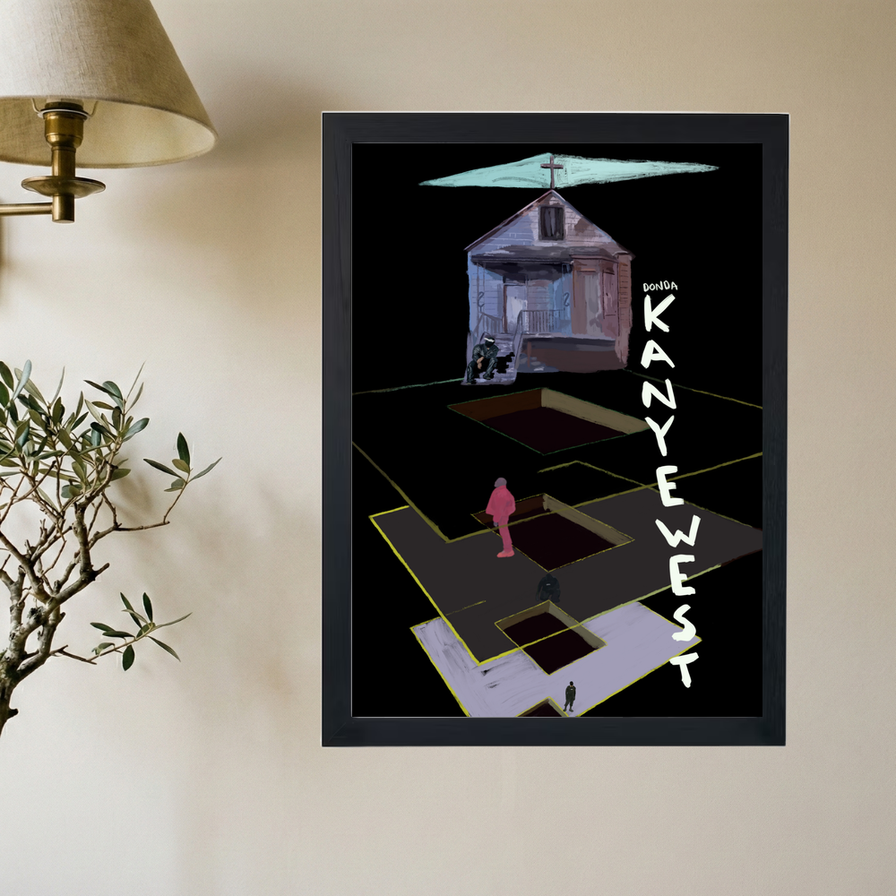 Kanye West 'Rollout' Poster - Mockup 2