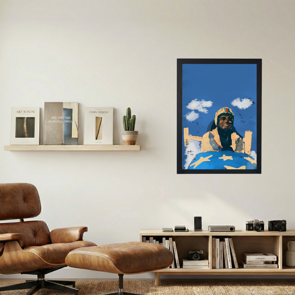 Kanye West 'Touch The Sky' Poster - Mockup 1