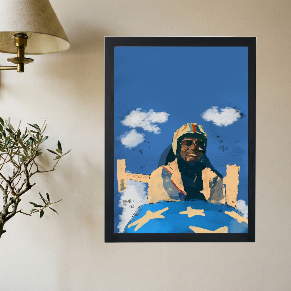 Kanye West 'Touch The Sky' Poster - Mockup 2