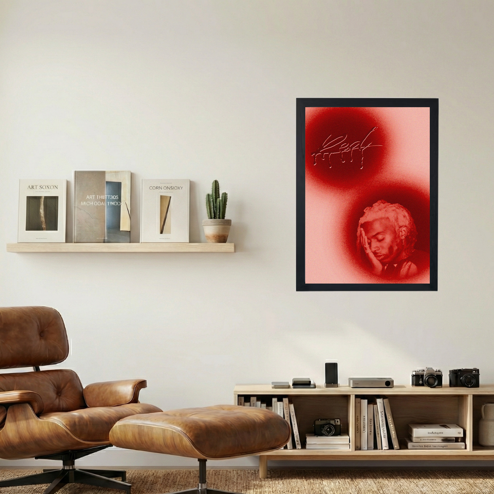 Playboi Carti '2 Red Dots' Poster - Mockup 1