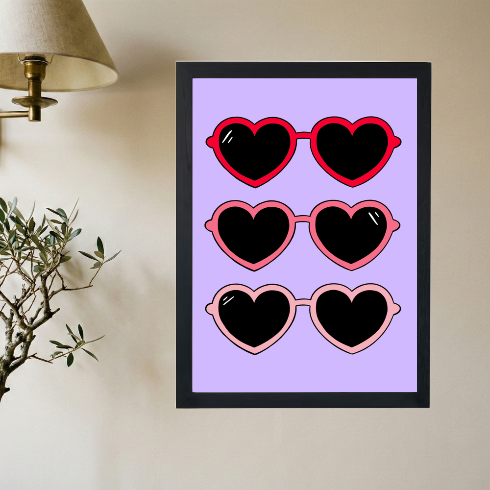 Heart Shades 3x Poster - Mockup 2