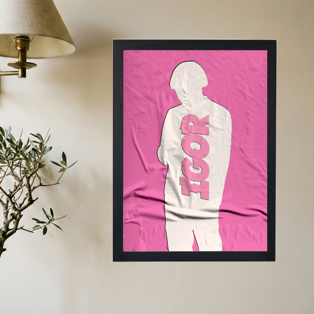 Tyler The Creator 'Igor Outline' Poster - Mockup 2