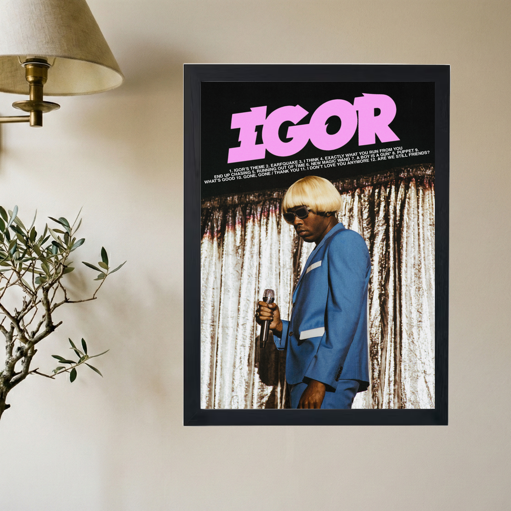 Tyler The Creator 'Igor Blue Suit' Poster - Mockup 2