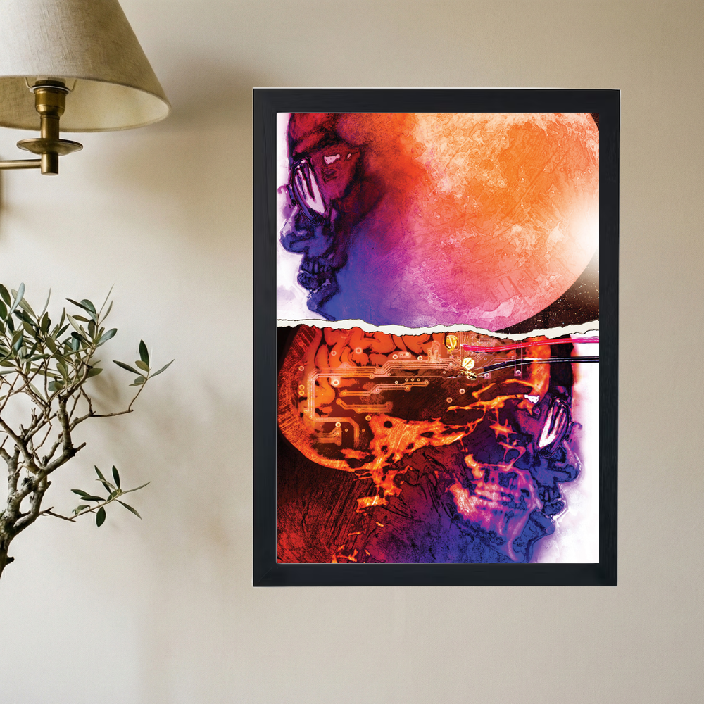 Kid Cudi 'Man on The Moon' Poster - Mockup 2