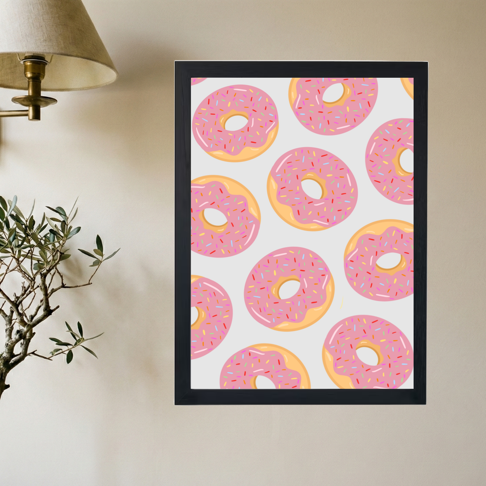 Donuts Poster - Mockup 2