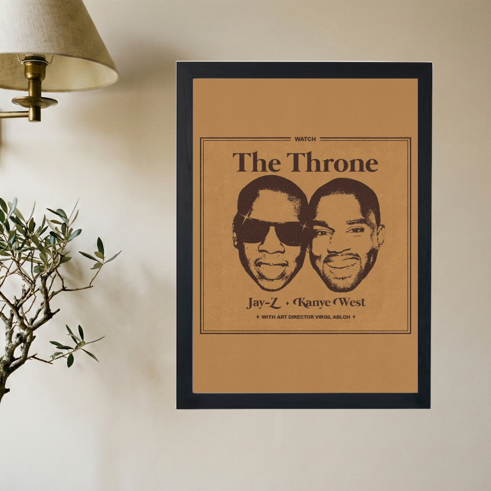 Jay Z x Kanye West 'An Evening With The Throne' Poster - Mockup 2