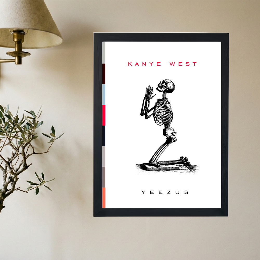 Kanye West 'Yeezus Skelton' Poster - Mockup 2