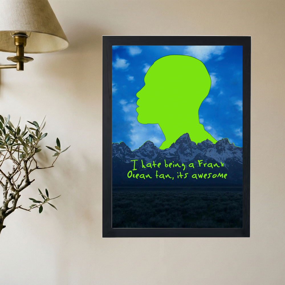 Frank Ocean 'Bipolar Frank' Poster - Mockup 2