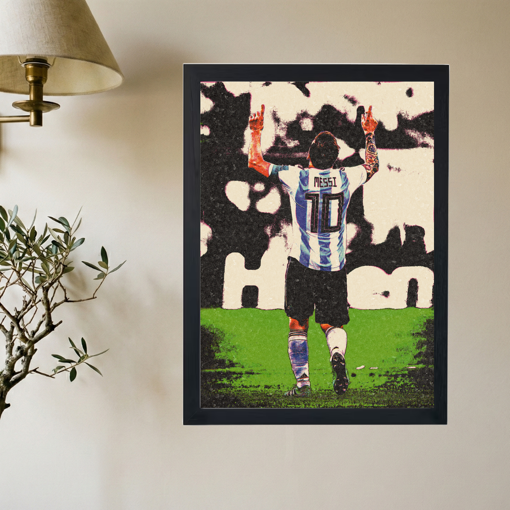 Messi 'Praise' Poster - Mockup 2