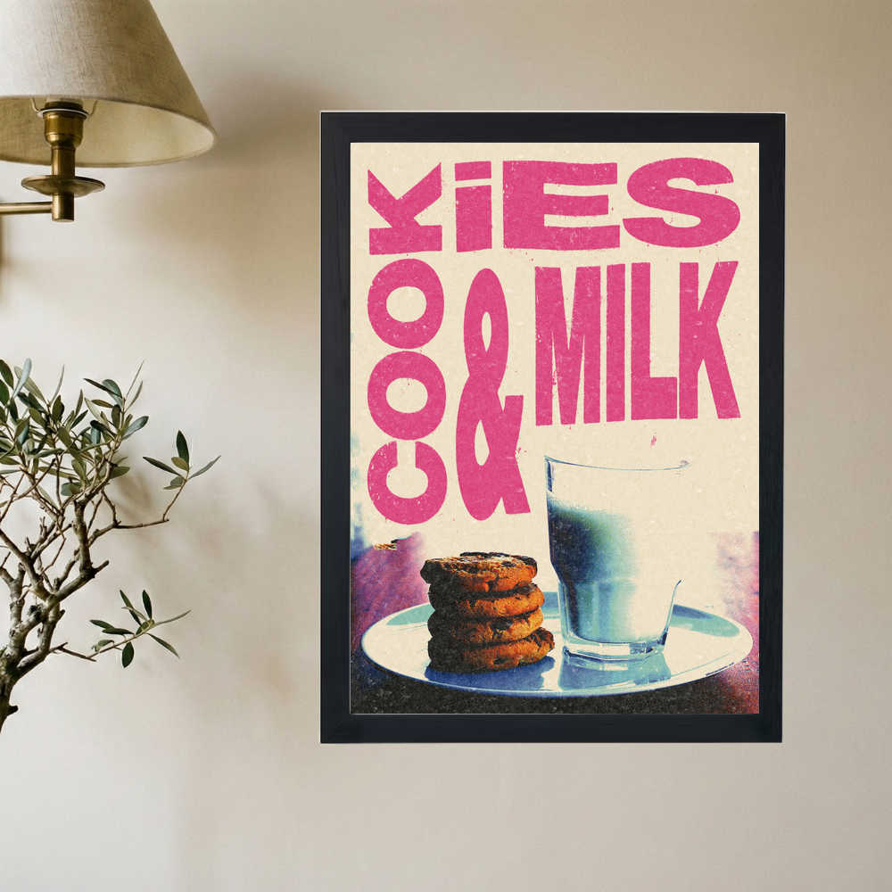 Cookies & Milk' Poster - Mockup 2