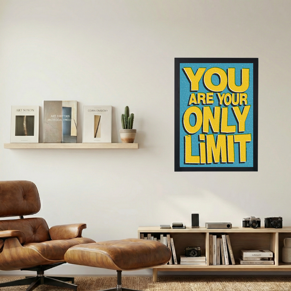 You Are Your Only Limit' Poster - Mockup 1