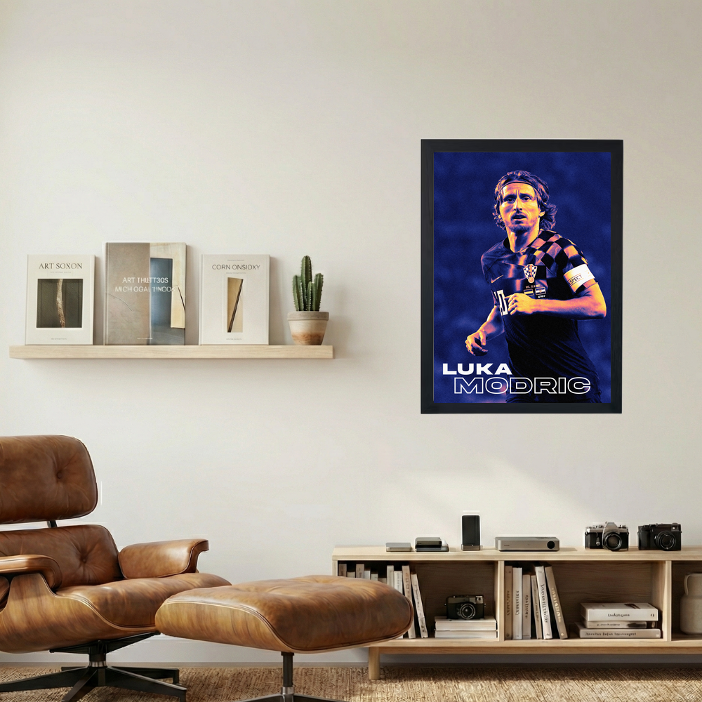 Luka Modric 'Captain Croatia' Poster - Mockup 1