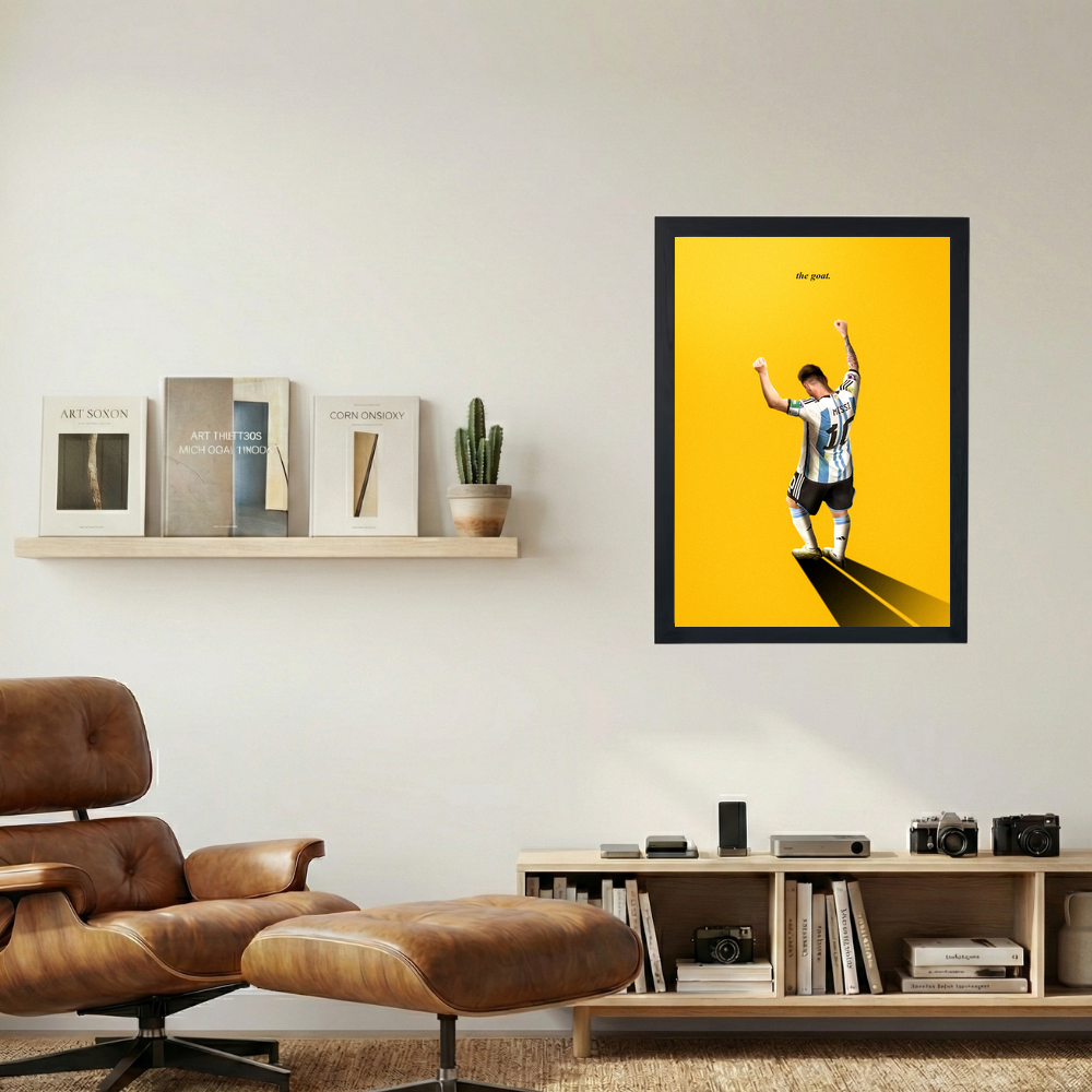 Messi 'The Goat Period' Poster - Mockup 1