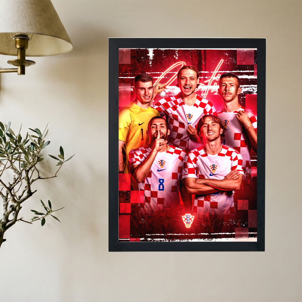 Team Croatia' Poster - Mockup 2