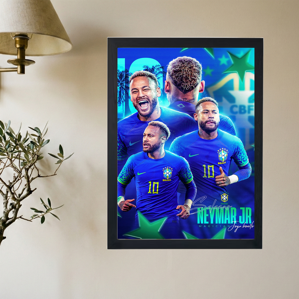 Neymar 'Joga Bonito' Poster - Mockup 2