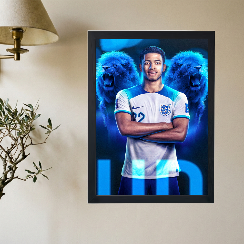 Jude Bellingham 'Future Captain of England' Poster - Mockup 2