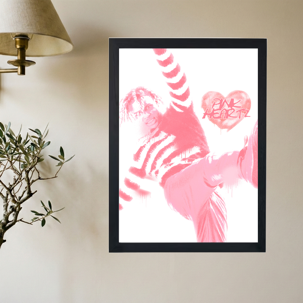 SoFaygo 'Pink Heartz' Poster - Mockup 2