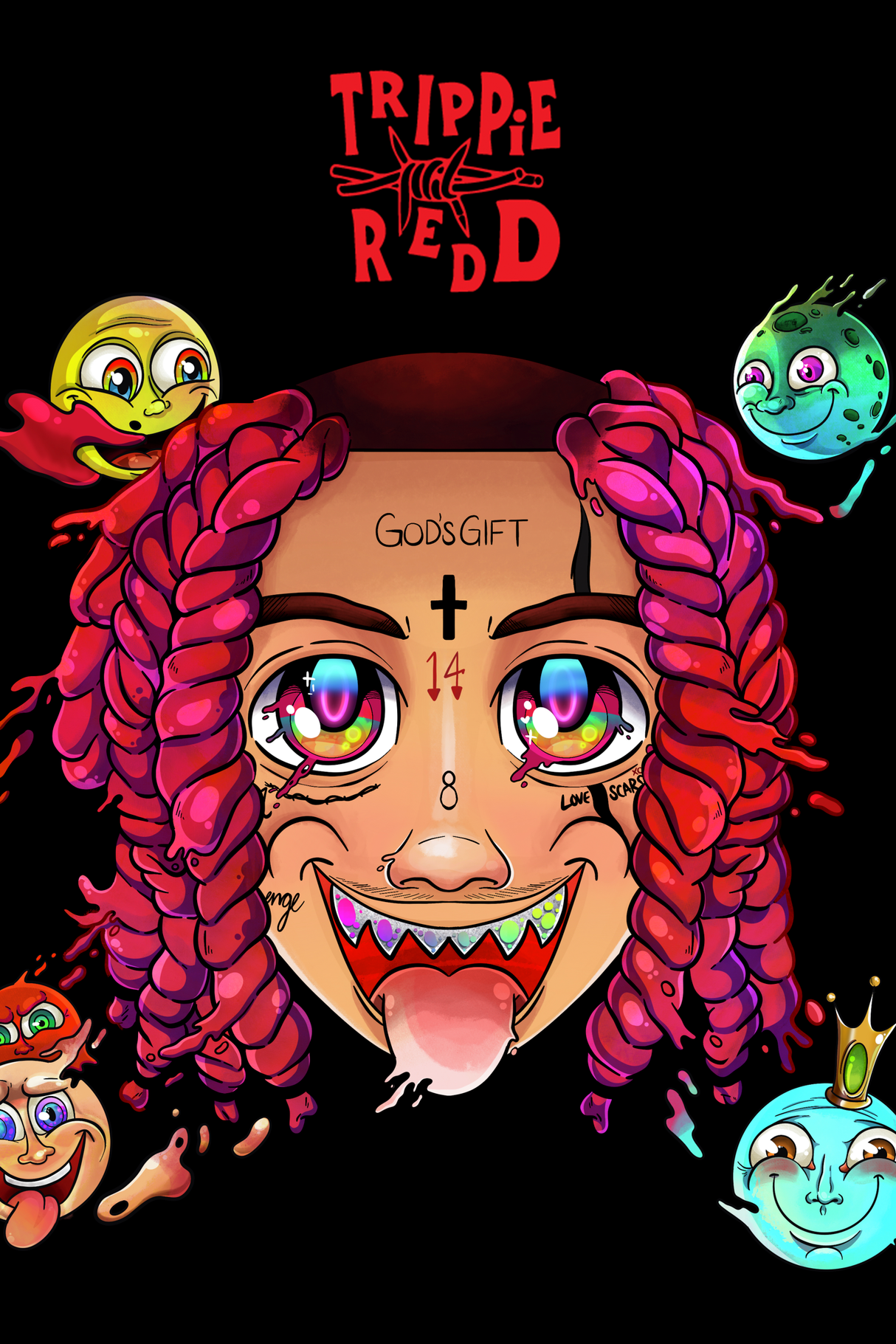 Trippie Redd 'Cartoon Trip' Poster