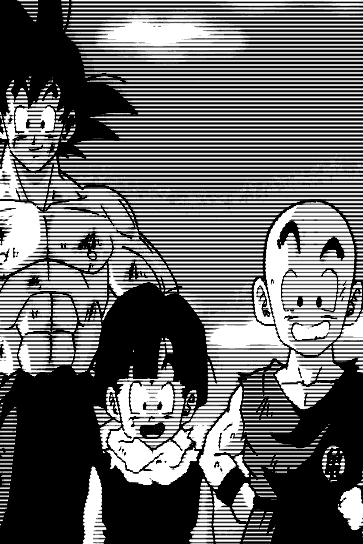 Goku & Krillin 'Black & White' Poster