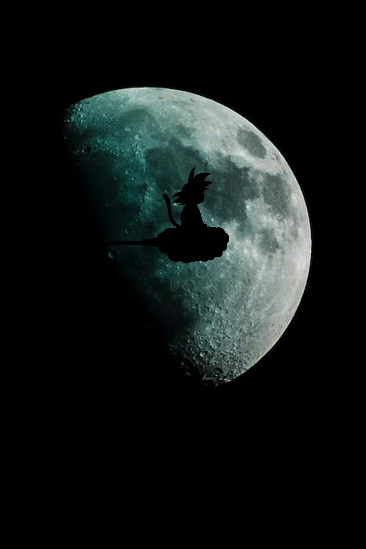 Goku 'Nimbus Cloud Moon' Poster