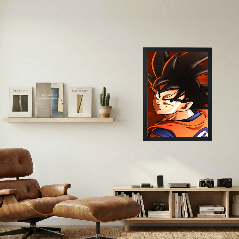 Dragon Ball Z 'Goku Smirk' Poster - Mockup 1