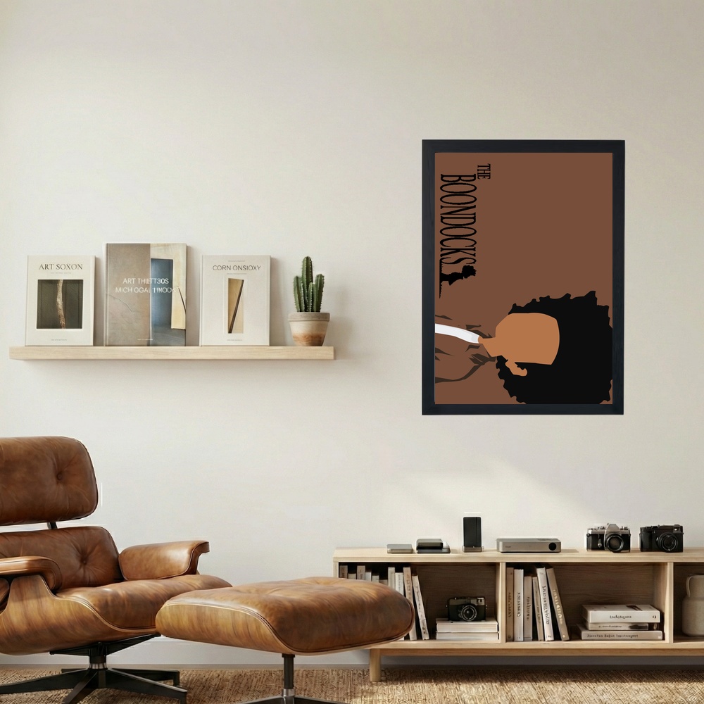 Boondocks 'Huey' Poster - Mockup 1