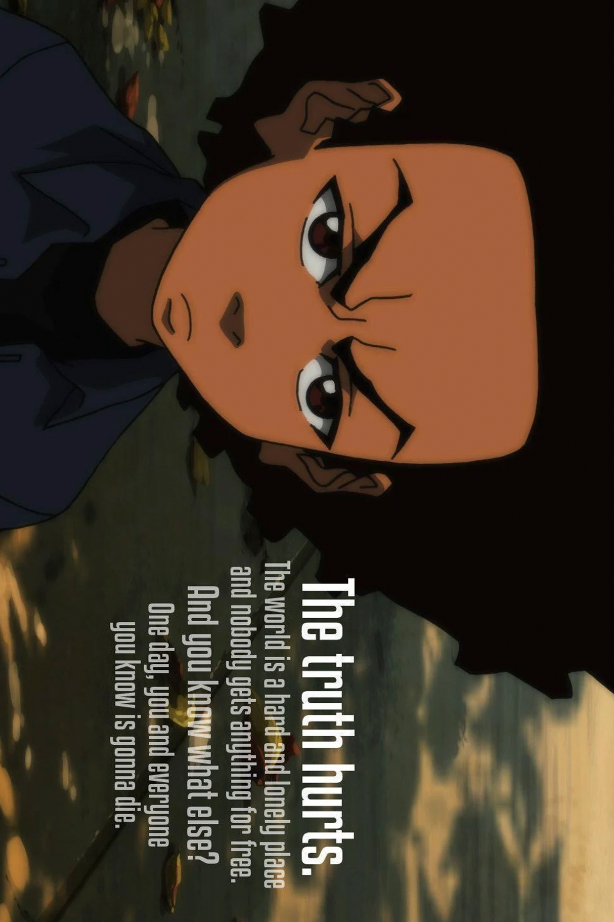 Boondocks 'The Truth Hurts' Poster - Mockup 1