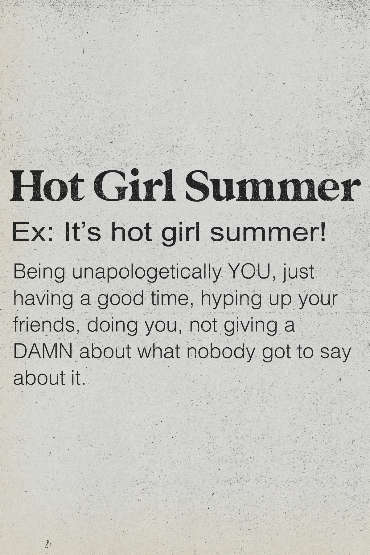 Hot Girl Summer Poster