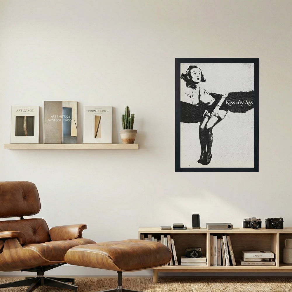 Kiss My Ass Poster - Mockup 1