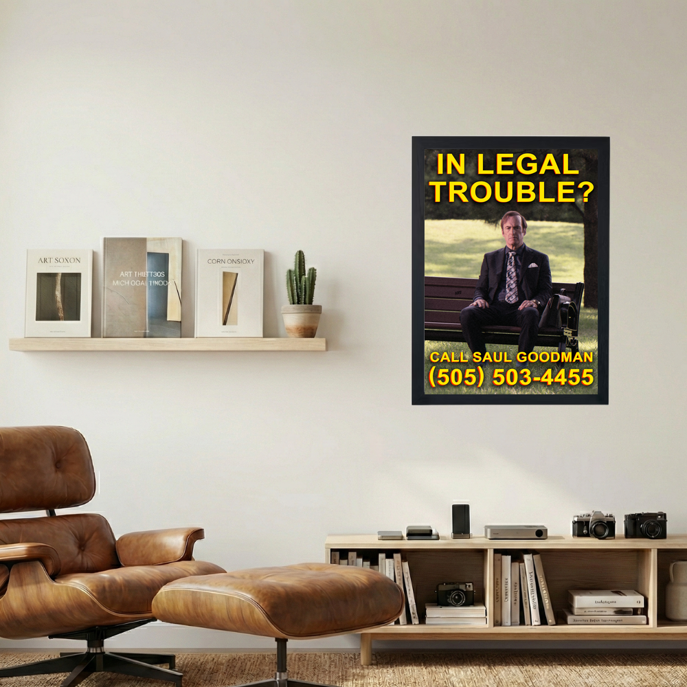 Better Call Saul 'LEGAL TROUBLE?' Poster - Mockup 1