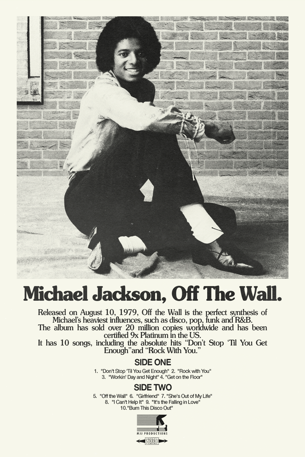 Michael Jackson 'Off The Wall' Poster