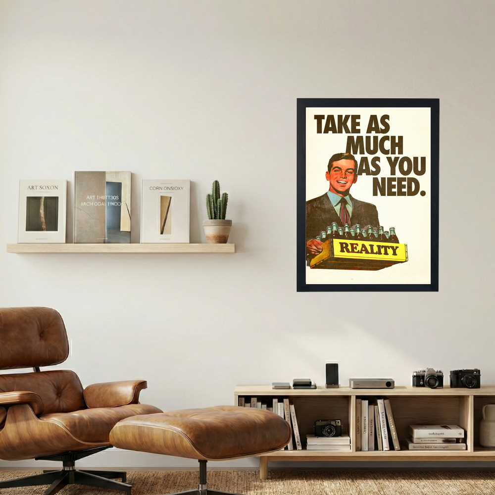 Reality, Served' Poster - Mockup 1