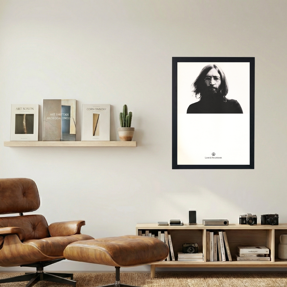 John Lennon 'Love Is The Answer' Poster - Mockup 1