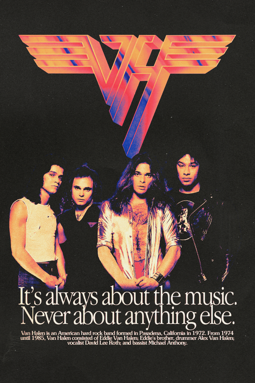 Van Halen 'Always About The Music' Poster