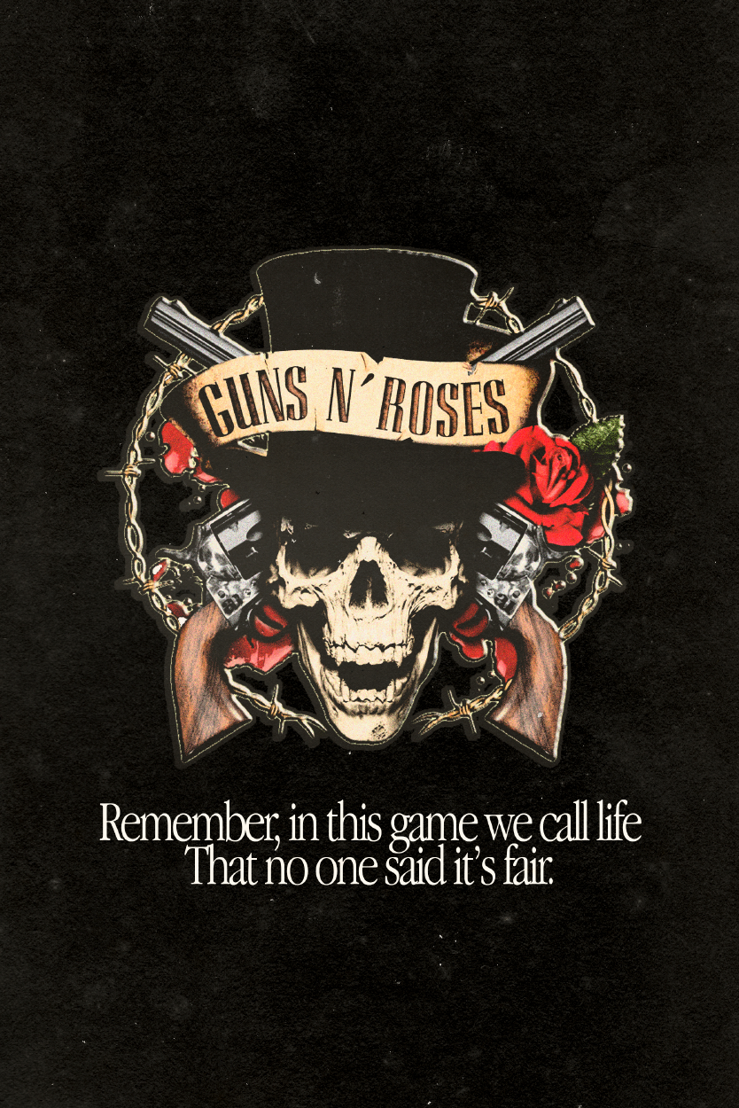 Guns N' Roses 'Life's Not Fair' Poster