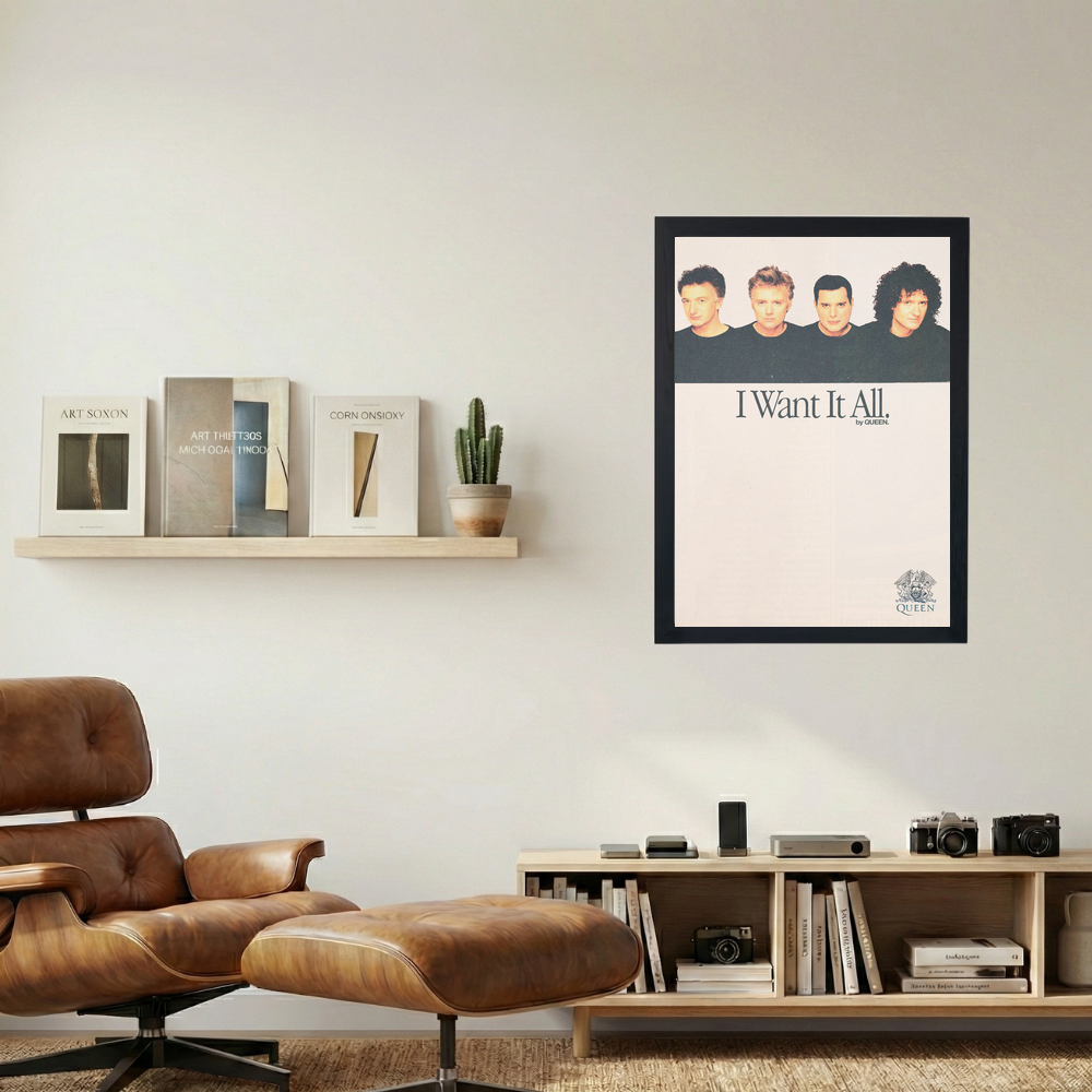 Queen 'I Want It All' Poster - Mockup 1