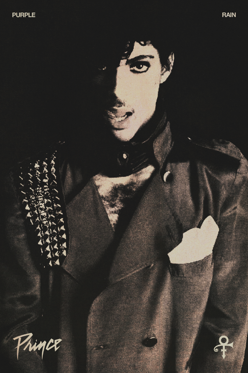 Prince 'B&W Rain' Poster